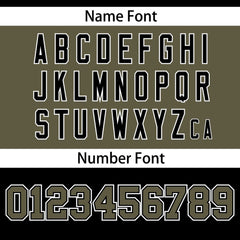 Custom Black-Olive Raglan Sleeves Fashion Authentic Football Jersey