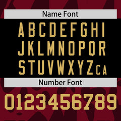 Custom Crimson Black Raglan Sleeves Personalized Camo Authentic Football Jersey