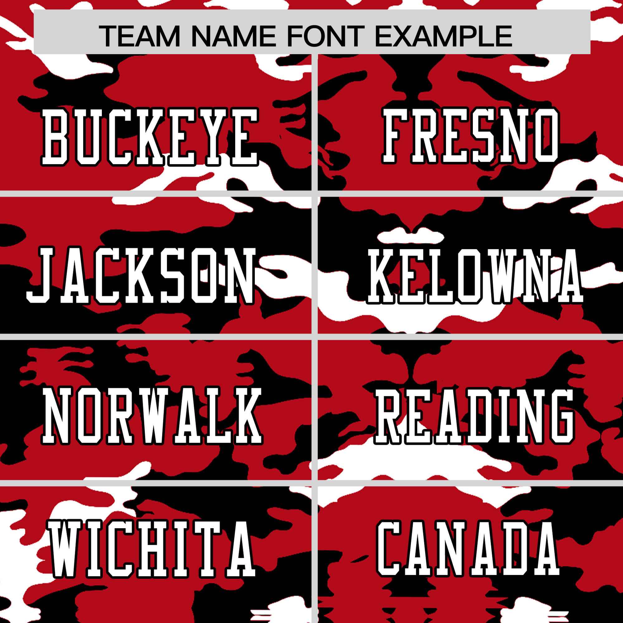 Custom Red Black-White Personalized Camo Authentic Football Jersey