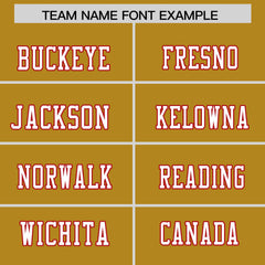 Custom Old Gold Personalized Classic Authentic Football Jersey