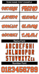 Custom White Orange-Black Classic Tops Mesh Basketball Jersey for Women