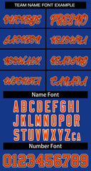 Custom Royal Orange-White Classic Tops Mesh Basketball Jersey for Women