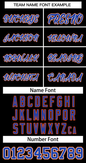 Custom Black Royal-Orange Classic Tops Mesh Basketball Jersey for Women