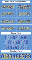 Custom Light Blue Royal-White Classic Tops Mesh Basketball Jersey for Women