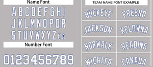 Custom Gray White-Royal Classic Tops Casual Basketball Jersey