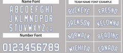 Custom Gray White-Royal Classic Tops Casual Basketball Jersey