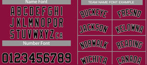 Custom Crimson Black-White Classic Tops Casual Basketball Jersey