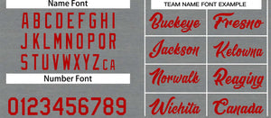 Custom Dark Gray Red Classic Tops Casual Basketball Jersey