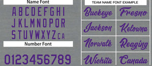 Custom Dark Gray Purple Classic Tops Casual Basketball Jersey