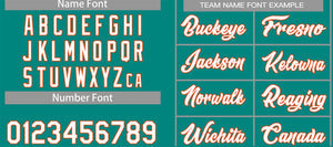 Custom Teal White-Orange Classic Tops Casual Basketball Jersey
