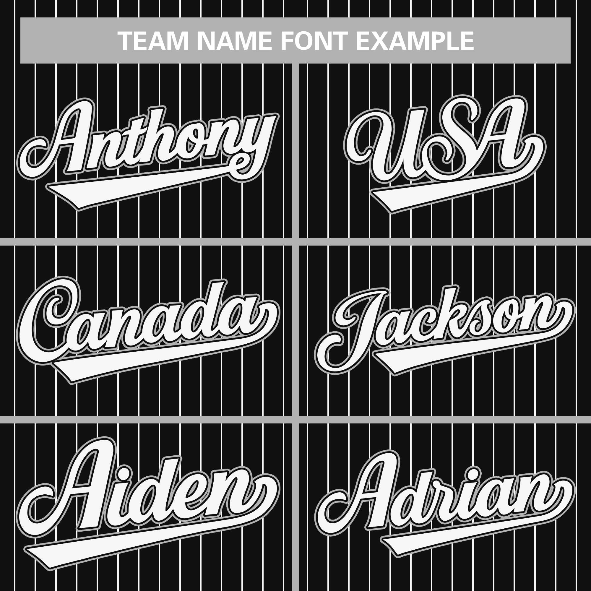 Custom Pinstripe Baseball Jerseys Personalized Button-Down Shirts for Teams