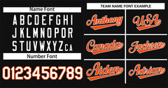 Custom Black Orange-White Raglan Sleeves Authentic Baseball Jersey
