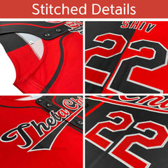 Custom Black Gray-White Split Fashion Authentic Baseball Jersey